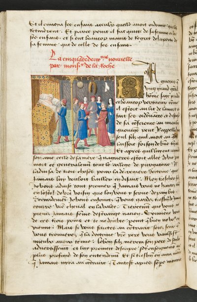 MS Hunter 252 117v sivu Cent Nouvelles Nouvellesista, n. 1461-62 tekijältä French School