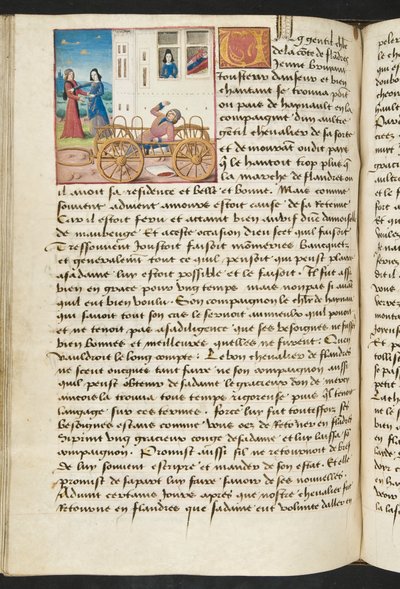 MS Hunter 252 122v sivu Cent Nouvelles Nouvellesista, n. 1461-62 tekijältä French School