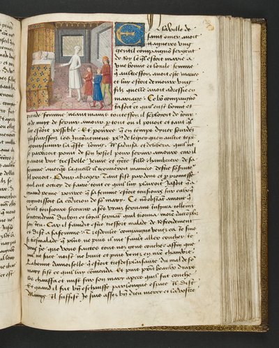 MS Hunter 252 130r sivu sadasta uudesta uutisesta, c.1461-62 tekijältä French School