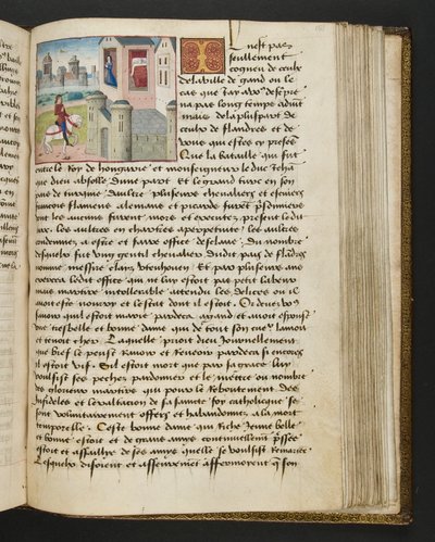 MS Hunter 252 151r sivu sadasta uudesta uutisesta, c.1461-62 tekijältä French School