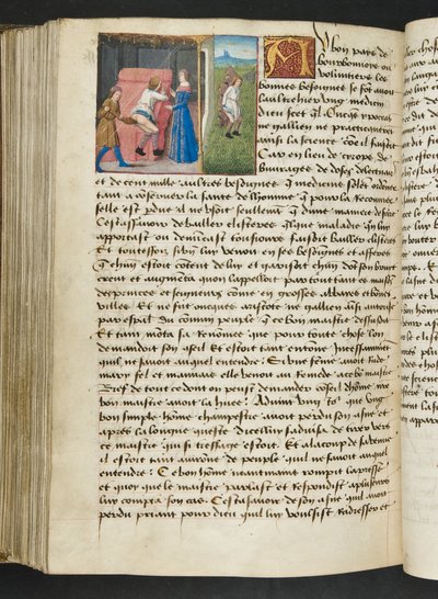 MS Hunter 252 167v sivu Cent Nouvelles Nouvellesista, n. 1461-62 tekijältä French School