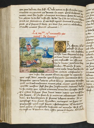 MS Hunter 252 172v sivu Cent Nouvelles Nouvellesista, n. 1461-62 tekijältä French School