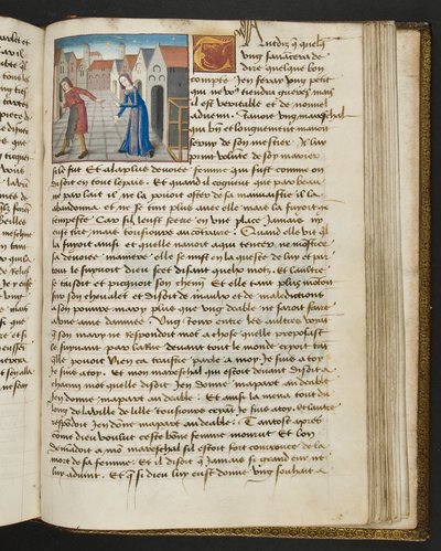 MS Hunter 252 175r sivu sadasta uudesta uutisesta, c.1461-62 tekijältä French School