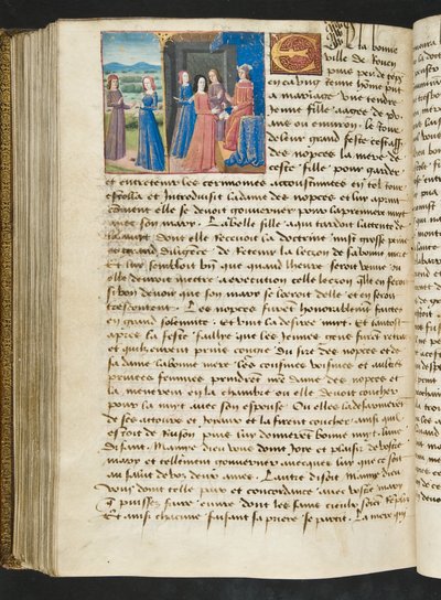MS Hunter 252 177v sivu Cent Nouvelles Nouvellesista, n. 1461-62 tekijältä French School