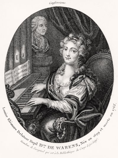 Madame de Warens, n. 1789 (kaiverrus) tekijältä French School