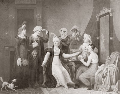 Mademoiselle Mars (1779-1847) elokuvassa Kolme sultaana tekijältä French School