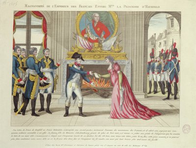 Keisari Napoleonin suurmielisyys Hatzfeldin prinsessaa kohtaan, 1806 tekijältä French School