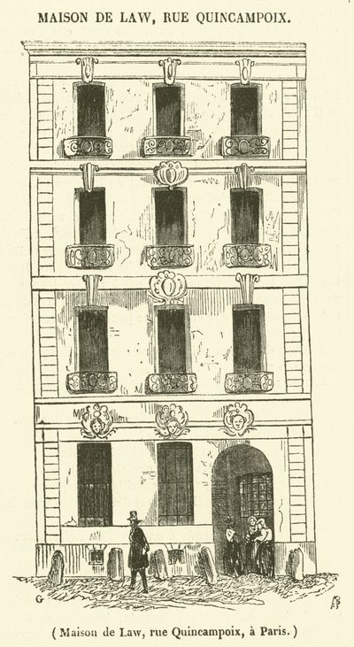 House of Law, rue Quincampoix, Pariisi (kaiverrus) tekijältä French School