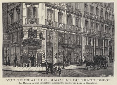 Maisons du Grand Depot, keramiikkaliike Pariisissa, Ranskassa tekijältä French School