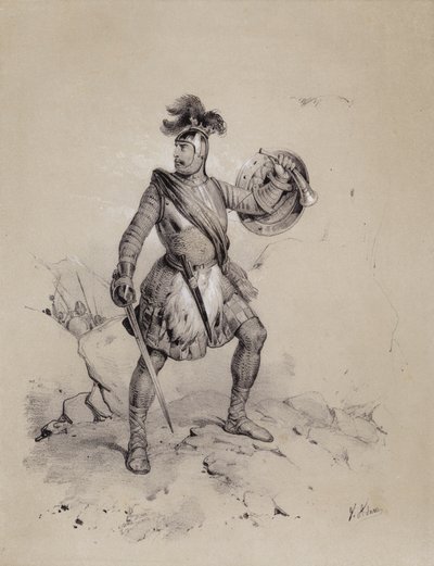 Malcolm I, Skotlannin kuningas, 944 (litho) tekijältä French School