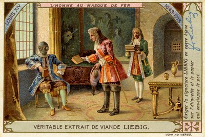 Mies rautanaamarissa, Ludvig XIV:n valtakausi, Liebig-kortti tekijältä French School