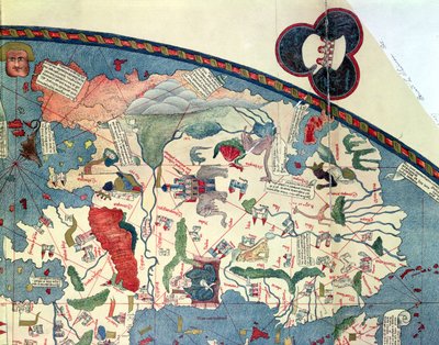 Afrikan kartta vuoden 1447 alkuperäisen jälkeen tekijältä French School