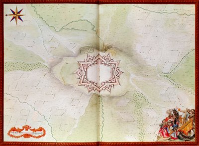 Phalsbourgin kartta Atlas de Louis XIV:stä tekijältä French School