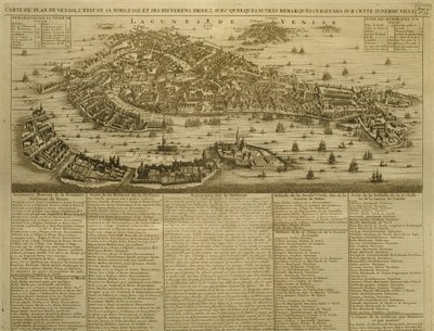 Venetsian kartta, julkaissut H. Chatelain Amsterdamissa, 1728 tekijältä French School