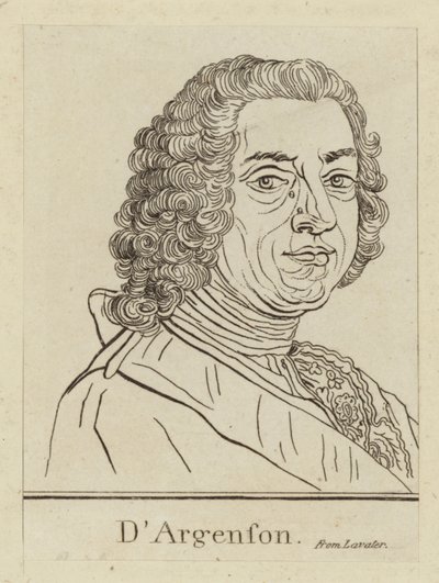 Marc-Pierre de Voyer de Paulmy dArgenson, Ranskan valtiomies tekijältä French School