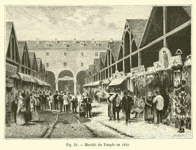 Marche du Temple vuonna 1840 tekijältä French School