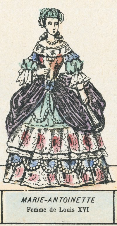 Marie Antoinette, Ludvig XVI:n vaimo (värikaiverrus) tekijältä French School