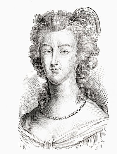 Marie Antoinette, Ranskan historiasta, julkaistu noin 1880 tekijältä French School