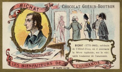 Marie Francois Xavier Bichat, ranskalainen fysiologi ja anatomi (chromolitho) tekijältä French School