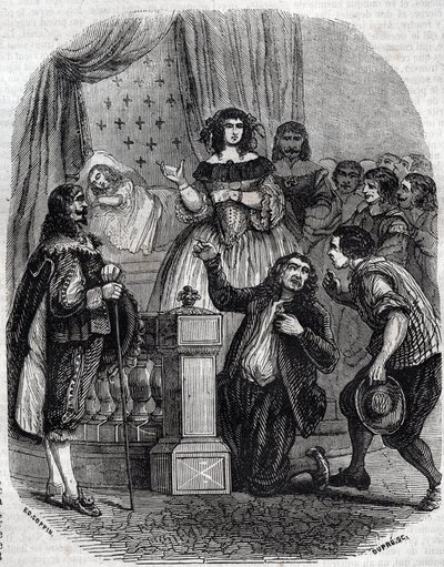 Marie de Medicis (1573-1642), Ranskan kuningatar ja valtakunnan valtionhoitaja poikansa puolesta nukkumassa sängyssä - Marie de 