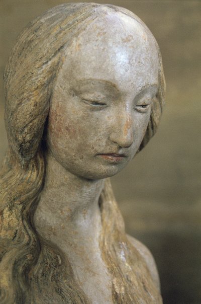 Maria Magdaleena, 1400-luvun loppu (monivärinen kivi) (katso myös 248111, 248112 ja 252686) tekijältä French School