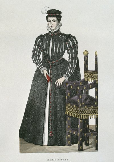 Mary Queen of Scots (1542-87), kopio Recueil de Gaignieresin pienoismallista tekijältä French School