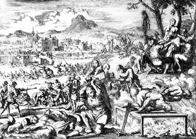 Verilöyly Irlannissa vuonna 1644, noin 1685 tekijältä French School