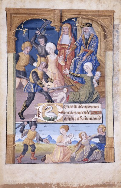Massacre of the Innocents, miniatyyri, n. 1450 tekijältä French School