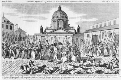Naisten verilöyly Hopital La Salpetrieressa, 3. syyskuuta 1792 tekijältä French School