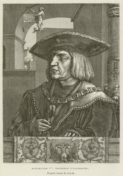 Maximilian I, Saksan keisari (kaiverrus) tekijältä French School