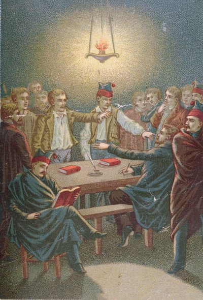 Carbonarin kokous, n. 1815-30 tekijältä French School