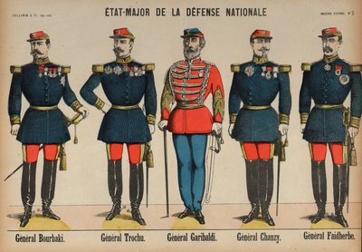 Ranskan armeijan esikunnan jäsenet Ranskan ja Preussin sodan aikana tekijältä French School