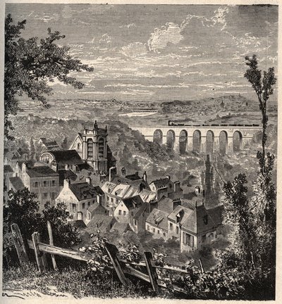 Meudon - Hauts-de-Seinen departementti - kaiverrus "" PATRIE" - KUVAUS PECTURESSE DE LA FRANCE FI LUCIEN HUARDIN 6 VOLUUT - 1800-luvun loppu tekijältä French School