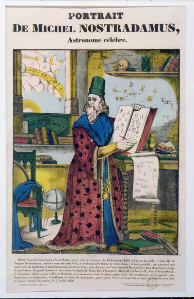 Michel Nostradame (Nostradamus) (1502-66) n. 1840 tekijältä French School
