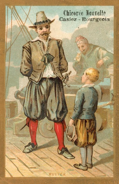 Michiel de Ruyter, hollantilainen amiraali (kromolitografi) tekijältä French School
