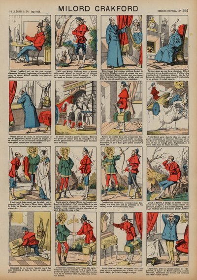 Milord Crakford (värillinen kaiverrus) tekijältä French School