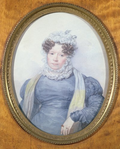 Pienoismuotokuva Madame Swetchinen (1782-1857) (wc paperilla) tekijältä French School
