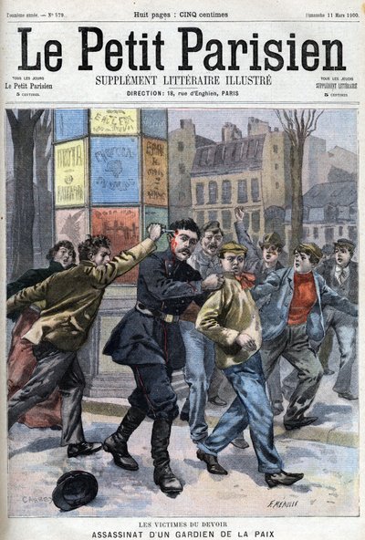 Sekalaista faktaa: Rauhanturvaajan salamurha Pariisin rue Vergniaudilla vuonna 1900 - "Le petit Parisien" tekijältä French School