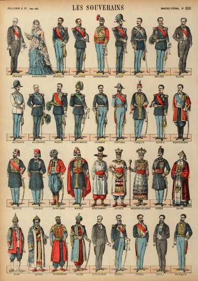 Monarchs of the World (värillinen kaiverrus) tekijältä French School