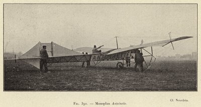 Monoplan Antoinette (kaiverrus) tekijältä French School
