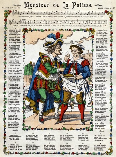 Monsieur de la Palisse. Kuva 1800-luvun Epinalista tekijältä French School