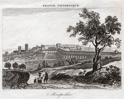 Montpellier. (kaiverrus, n. 1850) tekijältä French School
