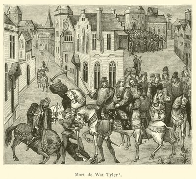 Mort de Wat Tyler (kaiverrus) tekijältä French School