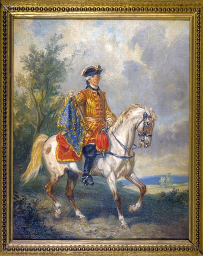 Asennettu santarmi - öljy kankaalle, 1700-luvun loppu tekijältä French School