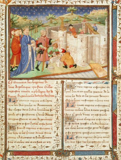 Ms 1015 fol.1 Kuvitus Kings and Princes -hallituksesta tekijältä French School