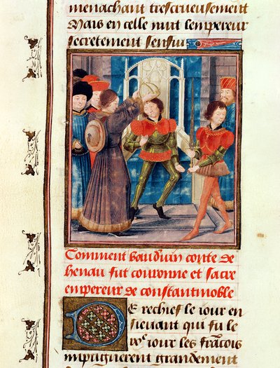Ms 149 t.3 fol.183v How Baldwin I (1171-1205) Hainaut