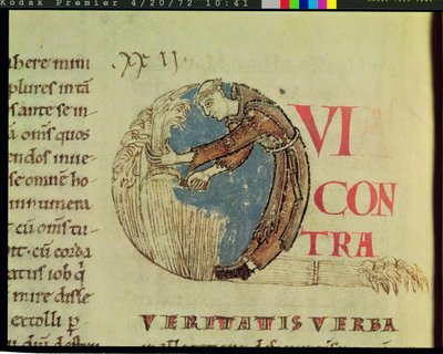 Ms 170 fol.75v Paavi Gregorius Suuren teoksesta Moralia in Job tekijältä French School