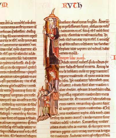Ms 21 fol.97 Ruth and Boas, Raamatusta tekijältä French School