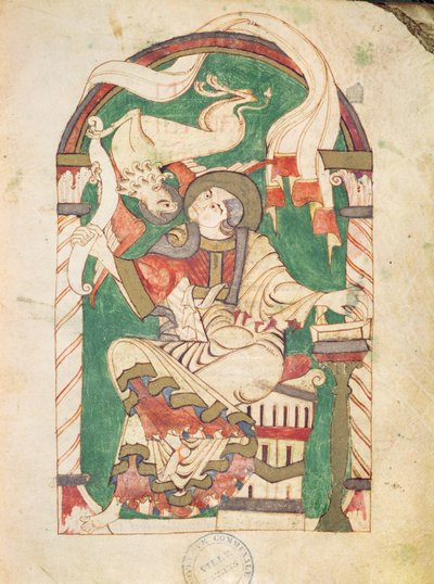 Ms 24 fol.53 St. Mark, Corbie Abbeyn evankeliumista tekijältä French School