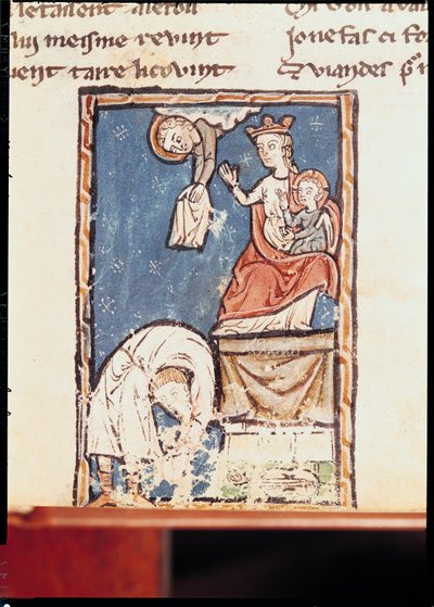 Ms 3516 f.127 Notre Damen jonglööri tekijältä French School